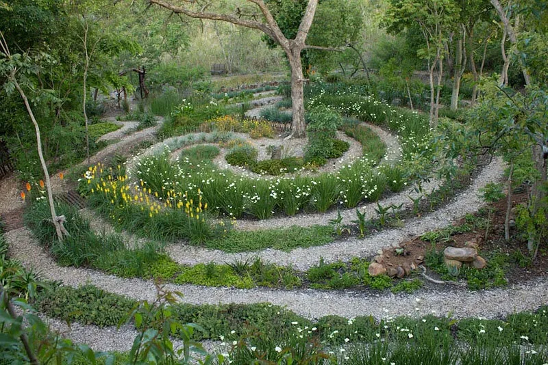 Labyrinth aerial view