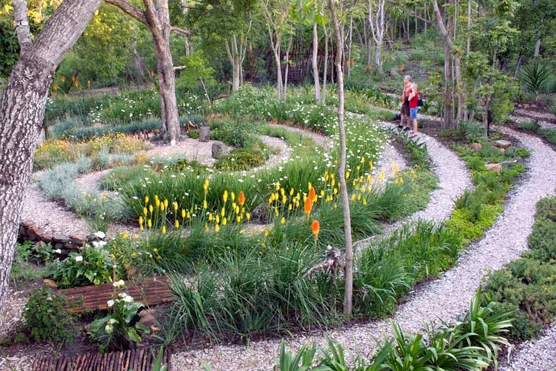 Labyrinth in the garden