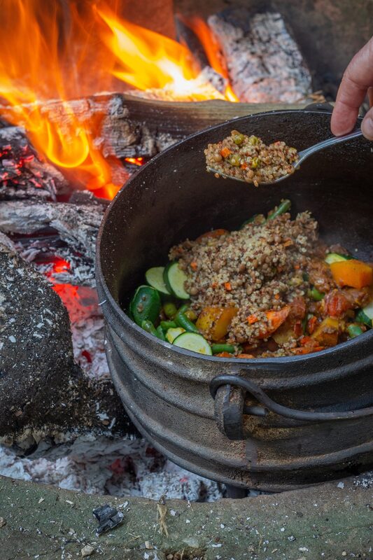 Lentil Stew with Red & White Quinoa